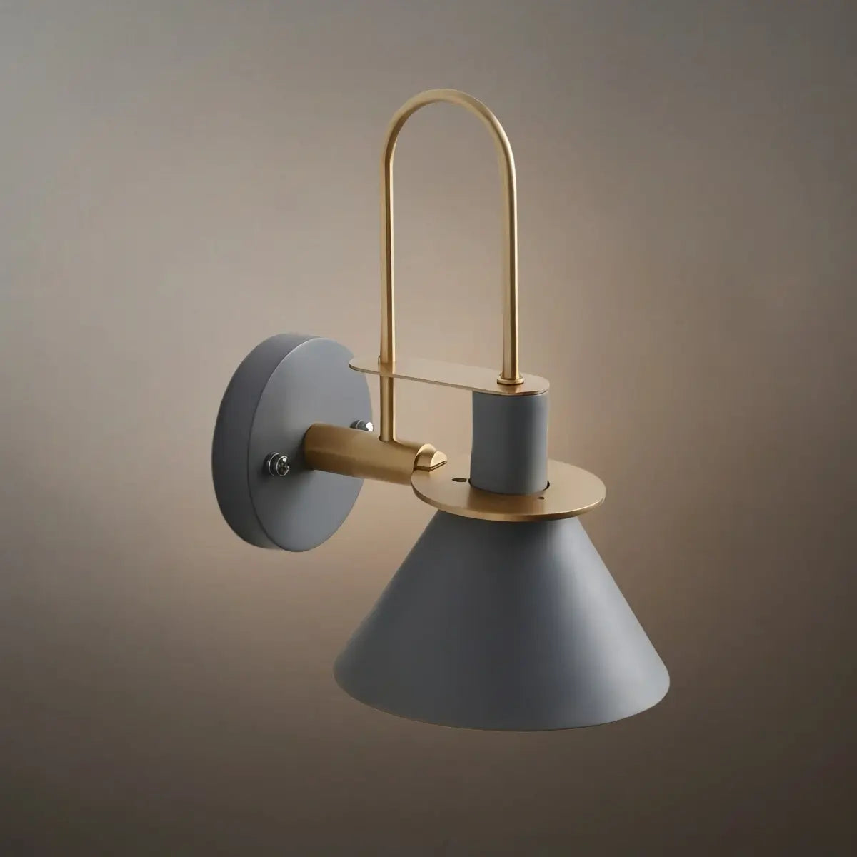Irondale Nordic Conical Wall Lamp - Metal for Living Room/Bedroom